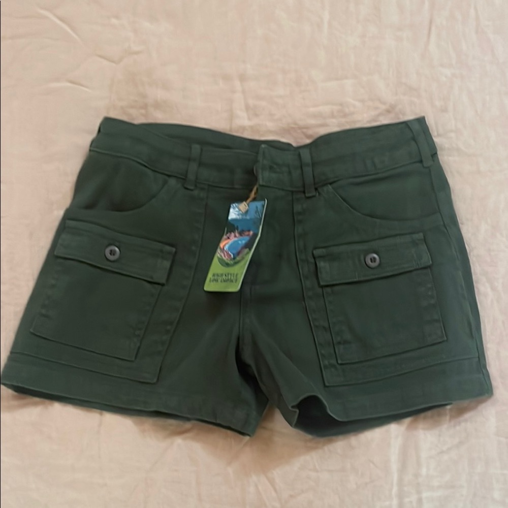 SOLD | Jungmaven Women's Cargo Shorts - Deep Green